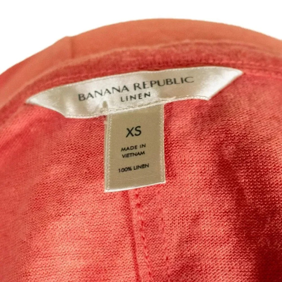 Banana Republic Orange Linen Tank Top XS - Picture 3 of 3